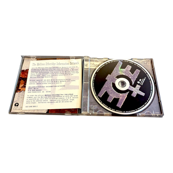 Melissa Etheridge: Yes I Am 1993 Music CD I'm The Only One Island Records - Picture 2 of 3